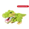 Blocos Mini Blocos de Construção de Diamante Dinossauro Modelo Animal Tiranossauro Rex Triceratops Miniatura Brinquedos Montados Crianças Presentes Educacionaisvaiduryb