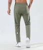 2023 Yoga LL Pantalon long de jogging pour hommes Tenue de yoga de sport en plein air Ville-Sweat Yogo Gym Poches LL Pantalons de survêtement Pantalons Hommes Casual Taille élastique fitness LU43366