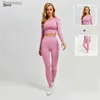 Actieve sets 2023 Hot Sale Dames Gympak ropa deportiva mujer Dames fitnesssets fitnesskleding gymkleding Yogakleding Dames Yoga setL240118