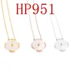New Classic Fashion Pendant Necklaces for women Elegant 4/Four Leaf Clover locket Necklace Highly Quality Choker chains Designer Jewelry 18K Plated gold girls Gift
