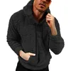 Męskie bluzy z kapturem zima H -Bluza z kapturem z kapturem ciepłe pulovery męskie bawełniane bluza