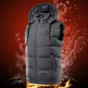 9 Areas Heated Vest Mens Winter Smart Heating Jacket Self Womens Constant Temperature Electric Usb Warmer Coat 240117