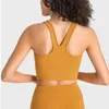 مواد Lycra Yoga Sports Bra مطاطية داخلية سريعة الجافة العلوية العليا الصدمة الصليب مرة أخرى الدفع صدرية تجريب للنساء صالة الألعاب الرياضية الجري للياقة البدنية A-L-O-O-003