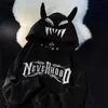 Мужские толстовки с капюшоном Спортивные костюмы Новая индивидуальная толстовка оверсайз «Маленький дьявол» осенне-зимняя уличная куртка в стиле хип-хоп y2kephemeralew