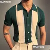 Homens polos mens camisa de verão manga curta negócio t 65% algodão de alta qualidade streetwear casual malha gota entrega vestuário masculino clo dhsr5