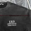 T-shirt da uomo Vintage Washed ERD T Shirt Uomo Donna Hip Hop Tee Top Streetwear T-shirt oversizeephemeralewephemeralew