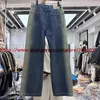 Pantalons pour hommes Patchwork irrégulier dégradé Jeans pantalons hommes femmes lavé pantalon éphémère