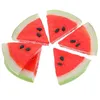 Party Decoration 6 PCS POGRAFI PROPS Simulerade vattenmelonskivor Fake Fruit Model High Simulation