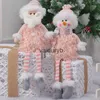 Kerst speelgoedbenodigdheden Nieuwe kerstdecoratie benodigdheden raamdecoratie ornamenten zithouding intrekbaar roze knuffel oude man sneeuwpop dollvaiduryb