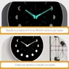 Horloges murales horloge en bois lumineuse murale phase de lune muette non