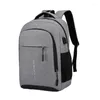 Sacs d'école Sac à dos pour ordinateur portable Work College Pack avec bandes réfléchissantes de port USB Adultes