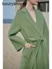 Top Maxmaras Cashmere Coat Womens Wrap Coats High -End -Doppel für Mid Länge Avocado Green Highend Labbro Woolen Herbst und Winter 2024