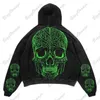 Erkek Hoodies Sweatshirts Diablo tarzı korku elemanı Yüksek kaliteli kapüşonlu kafatası iskeleti baskılı kapşonlu cadde punk tarzı kapüşonlu erkek ve kadınlar