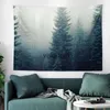 Tapisseries Brumeux Forêt Arbre Paysage Naturel Tapisserie Esthétique Chambre Décoration Tenture Murale Tissu Grande Taille Nordique Décor À La Maison Vaiduryd