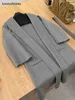 Top Maxmaras Cashmere Coat Womens Wraping Coats 2024 Nouveau automne-ate