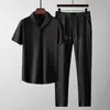 2024 T-shirty Pants Summer Sportswear S-4xl Casual Sets 2024 Jogger Męskie dresy mody Szybkie suszanie 240117