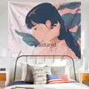 Tapisseries kawaii décoration intérieure anime tapisserie mur suspend