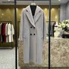 Top Maxmaras Cashmere Coat 101801 Womens Coats Vinário 2024 Autumnwinter 13 Série de cores Full Color