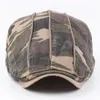 Basker Autumn Beret Camouflage Forward Cap Men's Outdoor Sunscreen Sun Hat Cotton Sboy Driver Ivy
