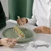 Zestawy naczyń stołowych 6 szt. Puppy pałeczka odpoczynek domowy stojak japońskie akcesoria łyżki uchwyt restauracji narzędzia cynku stojak ceramiczny