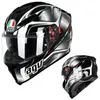 Casco de motocicleta abierto Agv k s de cara completa, casco completo antivaho de doble lente para motocicleta, casco para correr certificado, equipo de casco de motocicleta CVA2