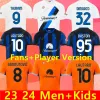 23 24 Alexis Soccer Jerseys LAUTARO THURAM BARELLA Kid Kit Maillot de FRATTESI FINAL 2023 Maglie Football Shirt Enfant troisième spécial fans version joueur