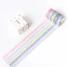 200set 5pcs/set 3mX10mm DIY paper tape washi tape stationery Sticker Label office adhesive tape SN1784