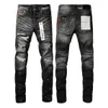 Alta Qualidade Mens Mulheres Roxo Jeans Designer Jeans Moda Angustiado Rasgado Bikers Womens Denim Cargo para Homens High Street Fashion Jeans Vendas Diretas da Fábrica A013