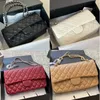 10A Designer Bag Luxo Crossbody Bag Bolsa Tote Bags Diamond Stripe CF Series Chain Bag Bolsas de Ombro Casual Bolsas de Ombro Clássica Couro Genuíno para Valentine
