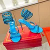 sandalias de diseñador zapatos de tacón alto zapatos de diseñador rene caovilla tacón de lujo de las mujeres zapatero zapatos de cristal de diamantes de imitación zapatos de boda de lujo zapatos de verano rc diamantes de imitación