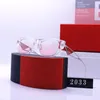 Okulary przeciwsłoneczne Desinger Women PR prostokąty przeciwsłoneczne Luksusowe odcienie dla mody mężczyzn Ladies Triangle Signature Ikoniczne okulary przeciwsłoneczne z pudełkiem bezpłatna wysyłka