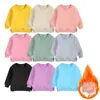 0-7y bebê meninos meninas roupas inverno primavera bonito hoodies coreano crianças hoodie engrossar velo moletom roupas infantis casacos 240117