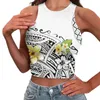 Tanks pour femmes Polynésien Tribal Pohnpei Totem Tattoo Prints 2024 Haut sans manches Sling Top Montrer sa silhouette Perfect Sexy Vest Casual