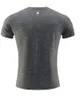 LL мужские уличные рубашки, новая спортивная быстросохнущая футболка с сеткой на спине для фитнеса, спортзала, футбола, футбола, узкая мужская футболка 520