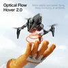 Electric/RC Aircraft Mini RC Alloy Drone Dual Camera HD Wifi Fpv Photography Foldable Quadcopter XD1 Optical Flow Professional Drones Toys for boysL231223