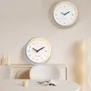 Relojes de Pared pequeño Reloj moderno coreano sala de juegos dormitorios silencioso lindo Reloj redondo 2024 restaurante Reloj De Pared decoración del hogar