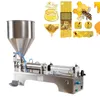 Machine de remplissage de liquide pneumatique cosmétique manuelle semi-automatique horizontale en acier inoxydable petite quantité