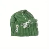 Odzież dla psa zima ciepła kapelusz słodki kot kota na drutach mała z pluszową kulą szczeniaka miękkie akcesoria na nakrycia głowy