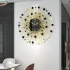 Relojes de pared Reloj de lujo ligero Colgante Sala de estar Hogar creativo Arte de moda y minimalista