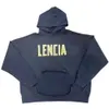 Designer Balencigs Balencigs Fashion Hoodies Magioni con cappuccio da uomo maglioni di alta qualità da uomo alla moda di marca e da donna Front and Back American Pattern Paper Tape Lette JLA2 Qden