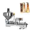 Hot Sale High viscosity Heating Stirring Paste Tomato Chilli Sauce Soap Filler Heating Filling Machine With Mixing Hopper