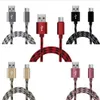 Nylon Vezelrooster Gevlochten Type-c Micro 5pin 8pin Snel Opladen Datakabel voor Iphone Huawei SONY android 1m 2m 3m