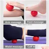 Bolas de fitness Spiky Mas Ball Exercício Mão Pé Dor Alívio Plantar Aliviadores Musculares Presente para Esposa Drop Delivery Sports Outdoo Dhfey