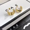 Stud Gold Plated Boutique Hoop Earrings Women Charm Jewelry Ear Stud Hot Brand Birthday Gift Earrings Classic Designer Jewelry Luxury Earrings