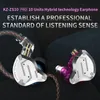 Casque KZ ZS10 PRO 4BA + 1DD HIFI métal casque intra-auriculaire hybride Sport suppression de bruit écouteur ZSX ZSN ZAX ZST AS16 AS12 AS10 C16