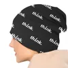 Berets engraçado xadrez pensar bonnet chapéus legal tricô chapéu para mulheres outono inverno quente jogo crânios gorros bonés