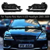 Indicateur de clignotant dynamique pour Toyota Reiz Mark X, phare LED 05-09, lampe avant, accessoires de voiture, feux de jour