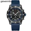 Breitlinx Japan Luxury Watch 2022 Мужские SuperQuartz Endurance Pro Chronograph 44 мм Avenger Hurricane Baby Blue Rubber 1884 Мужские часы 189p