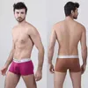 Lot de 2 sous-vêtements respirants sans couture pour hommes, sous-vêtements en coton imprimés de lettres en 3D, petits sacs, Boxer, 240117