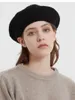 Berets Damen Einfarbig Gestrickte Baskenmütze Herbst Winter 2024 Vielseitige Mode Damen Hüte